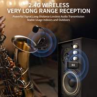 Microphone sans fil XTUGA KX721 pour saxophone, récepteur portable à clip en plastique, micro UHF cardioïde pour instrument de musique