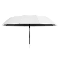 Payung Lipat Otomatis 3 Lipatan, 8 Tulang Fiberglass, Gagang Alloy, Lapisan UV UPF 50+, 97cm untuk Dewasa Unisex, Anti Panas & Hujan, Penggunaan Sehari-hari