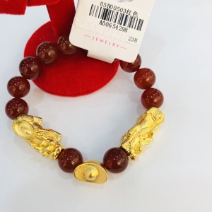 Shinxup — <span class=keywords><strong>Bracelet</strong></span> perles en <span class=keywords><strong>plastique</strong></span> pour femme, chaînette avec breloque, élastique, extensible, perles, porte-bonheur, 212 - Product Image 5