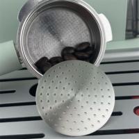 Filtre à café expresso réutilisable en acier inoxydable 304/316 de qualité alimentaire, durable, pour café et thé, disque de filtration pour tasse individuelle