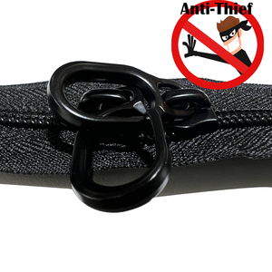 Logo personnalisé <span class=keywords><strong>Autobloquant</strong></span> Anti-Voleur G Forme Métal Nylon Fermeture Éclair Curseur Étoile Motif <span class=keywords><strong>Peinture</strong></span> Noir Extracteur de Fermeture Éclair - Product Image 2