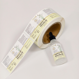Private Label <b>Roll</b> <b>Sticker</b> Hot Stamping Vinyl Adhesive Custom Logo Print For Cosmetic Skincare Bottle Jar - Product Image 3