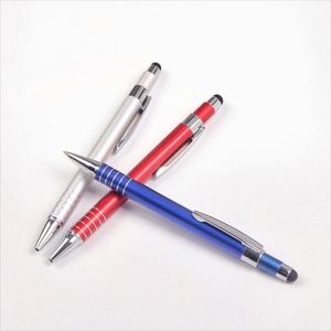 High Quality Wholesale Custom Logo Aluminum Ballpoint <b>Pen</b> Business Writing Press for Stylus 0.7mm Writing Promotional Features - Product Image 2