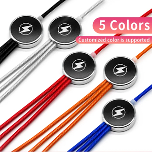 كابل شحن سريع USB-C بشعار LED كهدية ترويجية، شاحن هاتف 5 في 1 بقلب نحاسي نقي لقارئ الباركود والكمبيوتر، متين - Product Image 3