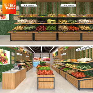 Thép bền siêu thị kệ-trái cây và rau hiển thị giá cho cửa hàng mua sắm khung - Product Image 5