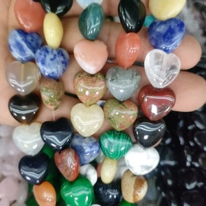 Cuentas <span class=keywords><strong>de</strong></span> Ágata Jaspe Natural <span class=keywords><strong>de</strong></span> 16*16*8mm, Cuentas <span class=keywords><strong>de</strong></span> Piedra en Forma <span class=keywords><strong>de</strong></span> <span class=keywords><strong>Corazón</strong></span> para Manualidades y Joyería - Product Image 1