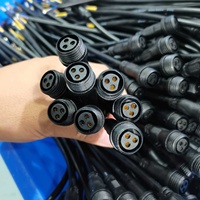 Connecteur étanche M12 2-8 broches pour éclairage LED extérieur, prise mâle-femelle, courant nominal 5A, câble de connexion en cuivre pour éclairage solaire de rue