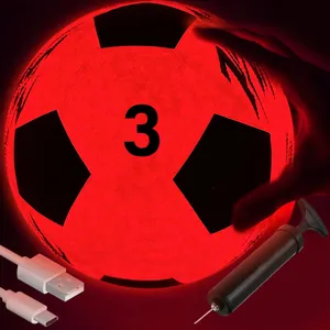 专利所有者的USB可充电发光足球尺寸3防水足球礼品