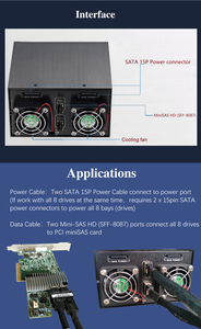 Boîtier de disque dur externe Unestech en aluminium à 8 baies, interface SATA 2,5 pouces pour ordinateur – Offre spéciale - Product Image 4