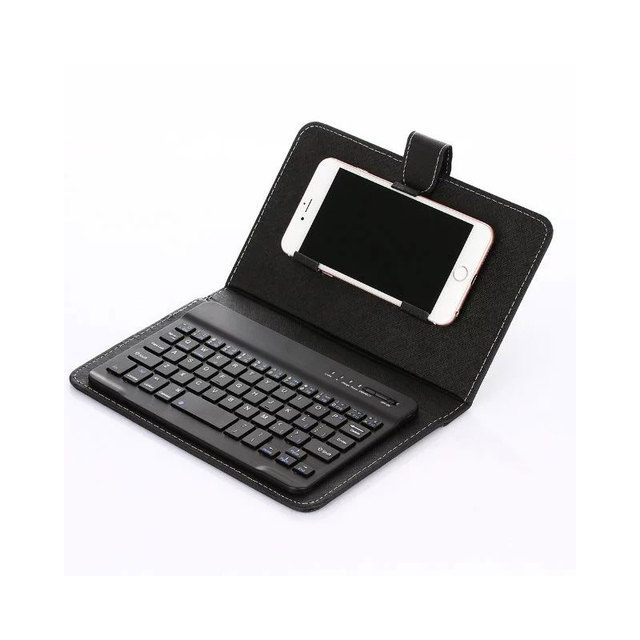 Foldable Wireless Bluetooth Keyboard Universal For Smartphone Slim Lightweight With Protective PU Cover Office Travel Keyboard