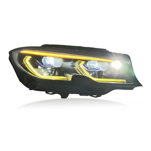 SJC Auto nuovo aggiornamento tre colori drl fari commutabili per BMW 3 serie G20 G28 19-22 giallo bianco ambra fari Laser - Product Image 5