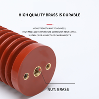 Isolateur rouge 12Kv Boîte de contact en résine époxy haute tension Appareillage de commutation Bec de bague Matériaux et éléments d'isolation