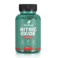 Kapsul Penguat Nitric Oxide Solilan yang Mengandung L-arginine dan L-citrulline serta Ginseng untuk Pertumbuhan Otot & Sirkulasi.