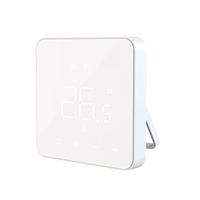Termostato inteligente de caldera de gas inalámbrico con pantalla LED de diseño de vidrio templado recién llegado