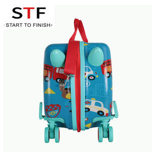 Enfants bagages à roulettes Spinner 3D Scooter <span class=keywords><strong>valise</strong></span> pour enfants <span class=keywords><strong>cabine</strong></span> chariot étudiant sac de voyage mignon bébé continuer - Product Image 4