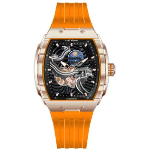 Nouvelle arrivée en promotion faible oem odm tonneau montre hommes fournisseur mécanique de luxe poignet montre automatique hommes poignet marque de Chine