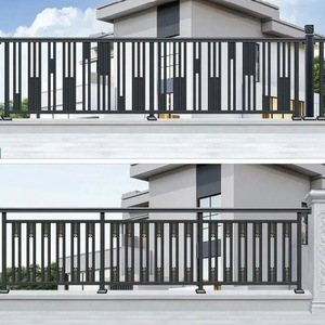 Lan can sắt rèn tùy chỉnh hàng rào nhôm thép bền cho công viên Trường Sân vườn tường-Lan can & tay vịn - Product Image 1