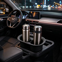 Support de Gobelet Double en Silicone Personnalisé pour Voiture, Insert de Remplacement pour Boîte d'Accoudoir, Pièces en Caoutchouc Moulé OEM ODM en Gros