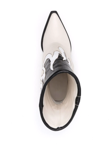 2024 moda personalizada vaquero occidental estilo vaquera <span class=keywords><strong>botines</strong></span> de mujer bordado tacones bajos plataforma superior otoño verano tamaño grande - Product Image 5