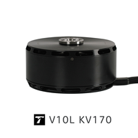 Motor Drone Brushless T-MOTOR V10L KV170 12S Tahan Air Berdaya Tinggi untuk UAV Angkut Berat Pesawat Sayap Tetap VTOL