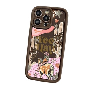 Desert Girl Horse Riding para <span class=keywords><strong>Apple</strong></span> 16/15/14 High Bamboo Ladder Funda de teléfono de TPU para <span class=keywords><strong>Iphone13</strong></span>/12/11 Incluye agarre para teléfono - Product Image 2
