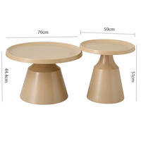 Ensemble table basse ronde de style nordique moderne pour petits espaces meubles de salon avec canapé table d'appoint balcon