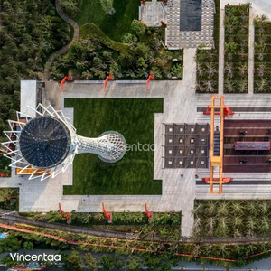 Escultura grande al aire libre de Vincentaa Escultura de forma de Faro de acero inoxidable de metal personalizada - Product Image 5