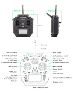 วิทยุบังคับ TX12 MKII ELRS 16 ช่องสัญญาณ พร้อม Hall Gimbals ระบบ EdgeTX พอร์ต USB-C สำหรับโดรนแข่ง FPV - Product Image 6