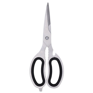 <b>Kitchen</b> Bone <b>Shears</b> Stainless Steel Straight Head Black Handle Home Use - Product Image 4