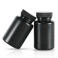 Capsules en plastique vides haut de gamme à impression personnalisée 2026, noir mat, toutes tailles, pour la fabrication d'emballages de médicaments et de pilules