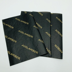Coated Silk Clothing Wrap Cosmetics Wrapping With Print Rose Petal Jewelry Packing Metallic Gold Color Tissue Paper