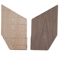 Parquet en noyer noir américain, type Pentagon, multicouche, avec joint mâle et femelle, pour maisons de luxe