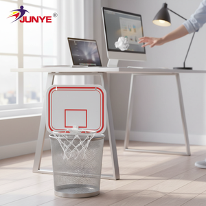 Ensemble <span class=keywords><strong>de</strong></span> jeu <span class=keywords><strong>de</strong></span> basketball portable en plastique pour intérieur, pliable et durable, avec <span class=keywords><strong>panier</strong></span> à clipser, panneau <span class=keywords><strong>de</strong></span> <span class=keywords><strong>basket</strong></span>, ballon gonflable, pompe et <span class=keywords><strong>poubelle</strong></span> inclus - Product Image 1