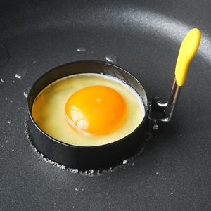 Anillo para Huevos de Acero Inoxidable, Sartén Circular Antiadherente con Asa Antideslizante, Juego de Utensilios de Cocina Antiadherentes para Uso Doméstico - Product Image 2