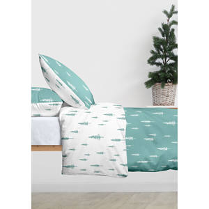 ชุดผ้าห่มนวมลายต้นไม้ฤดูหนาว 2 ชิ้น ทำจากผ้าฝ้ายหลากหลายชนิด - Product Image 1