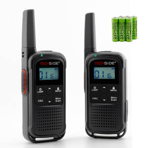 Prix d'usine TechSide TS-T3 Go Ricetrasmittente PMR446, 16 Canali, Portata 10 km, Ricarica USB-C, batterie ricaricabili, - Product Image 1