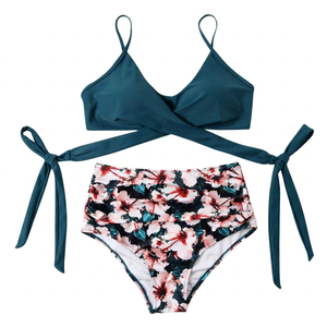 Conjunto de Bikini de 2 Piezas para Mujer con Falda de Playa, Alta Calidad, Spandex/Poliéster, Secado Rápido y Transpirable, Gran Venta - Product Image 1