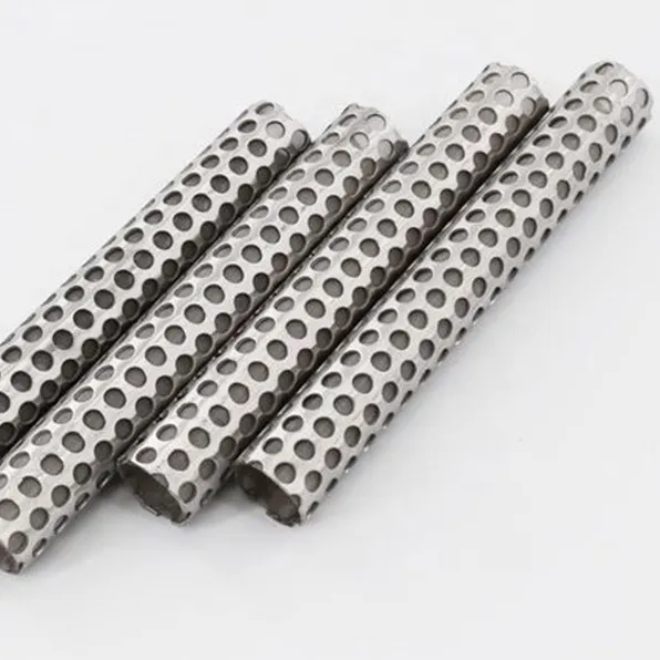 Camada Multy 50 100 200 300 400 500 ss micron 304 Sprial tubos de filtro de malha de metal perfurado para a filtragem