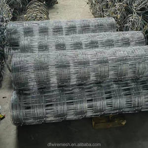 Rotolo di Recinzione per Campi 6ftx330ft, Rete Metallica in Acciaio Zincato per Recinzioni di Allevamenti e Vigneti - Product Image 1