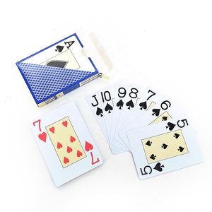 Aangepaste Gouden Speelkaarten Pvc Waterdicht Plastic Poker Met Logo Afdrukken Gemaakt Van Duurzaam Papier Materiaal - Product Image 4