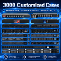 PDU intelligent à compteur intégré pour rack, 4 prises universelles avec interface IO, prend en charge 110V 250V 10A, gestion à distance multi-protocoles