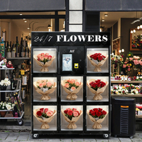 Fournisseur d'armoires de rangement pour bouquets de fleurs à écran tactile AIT, boutique de fleurs automatique en plein air, usine de distributeurs automatiques de bouquets de fleurs