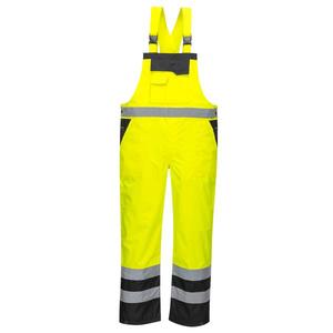 PORTWEST - S488YBR4XL Babero y abrazadera Amarillo/negro sin forro de dos tonos-EAN 5036108331932 ROPA DE TRABAJO DE LA HI-VIS - Product Image 1