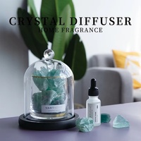 Diffuseur de parfum en cristal vert Spar haut de gamme, coffret cadeau pour l'inauguration d'une maison, souvenir