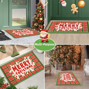 Tapete Absorbente para Entrada con Diseño Navideño, Antideslizante, Lavable, para Puerta Delantera y Trasera - Product Image 6