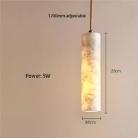 PLUS GRANDE Lumière De Luxe Cylindre Marbre Couloir Chambre Décoration Moderne Salon Lustre Chambre Décoration Pendentif Lumière