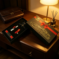 Coffret cadeau d'outils d'urgence pour voiture avec logo personnalisé, kit cadeau d'entreprise, accessoires de voiture, boîte cadeau en papier rigide avec insert en mousse EVA