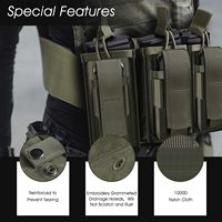 Sac à outils personnalisé en gros de luxe facile d'accès durable tactique Molle Mag pochette à toit ouvert Double Triple pile porte-revues