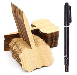 Étiquettes <span class=keywords><strong>de</strong></span> plantes en bambou étiquette <span class=keywords><strong>de</strong></span> signe <span class=keywords><strong>de</strong></span> plante en bois écologique marqueur <span class=keywords><strong>de</strong></span> jardin en bois étiquettes <span class=keywords><strong>de</strong></span> jardin décoratives pour graines en pot herbes fleurs - Product Image 4