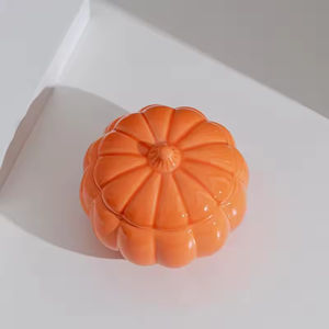 Portavelas de Cerámica Creativo con Forma de Calabaza para Aromaterapia, Jarrón Decorativo para el Hogar, Portavelas y Frascos de Cerámica - Product Image 4